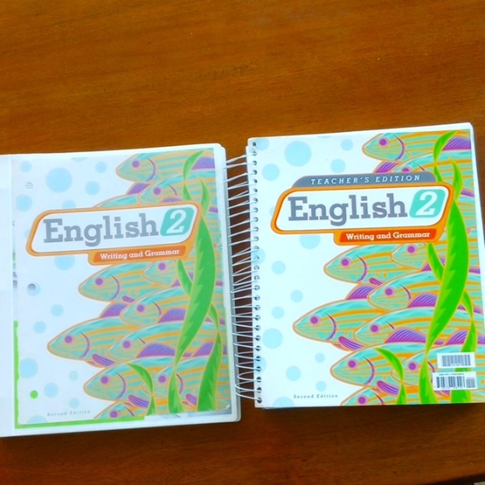 BJU Press English 2 Writing and Grammar Teacher's Edition and Worksheets